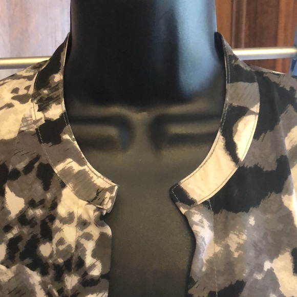 Blouse jacket investments  sz  PET MED black white - Picture 15 of 15